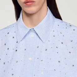 Chemise à Carreaux Ornée De Studs