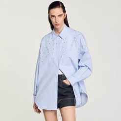 Chemise à Carreaux Ornée De Studs