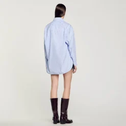 Chemise à Carreaux Ornée De Studs