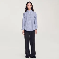 Chemise à Carreaux Ornée De Strass