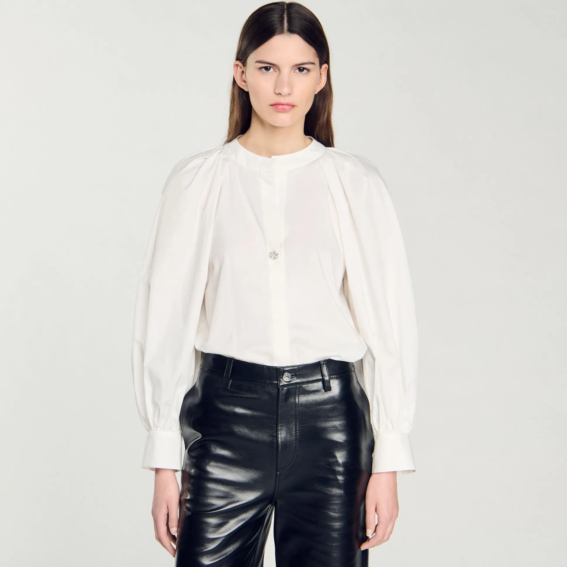 Chemise à Manches Volumineuses