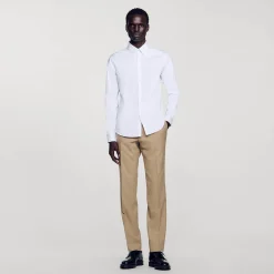 Chemise Ajustée En Coton Stretch