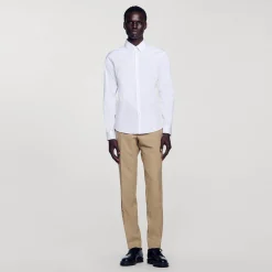 Chemise Ajustée En Coton Stretch