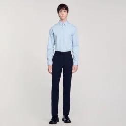 Chemise Ajustée En Coton Stretch