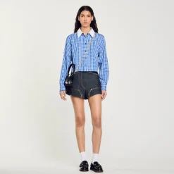 Chemise Courte à Carreaux