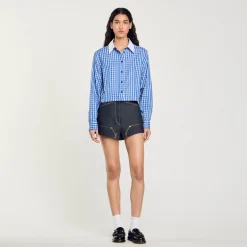 Chemise Courte à Carreaux