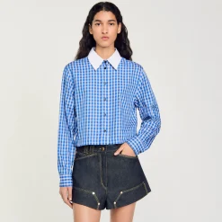 Chemise Courte à Carreaux