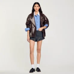 Chemise Courte à Carreaux