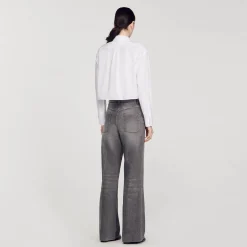 Chemise Courte En Popeline