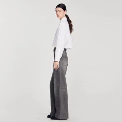 Chemise Courte En Popeline