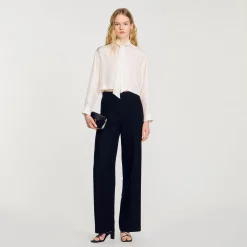 Chemise Courte En Soie