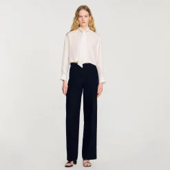 Chemise Courte En Soie