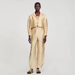 Chemise Courte Satinée