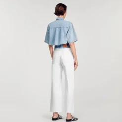 Chemise Courte Strassée