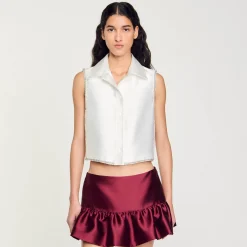 Chemise Courte Strassée