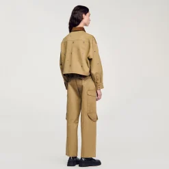 Chemise Courte Strassée