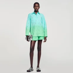 Chemise Dip Dye Strassée
