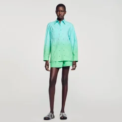 Chemise Dip Dye Strassée