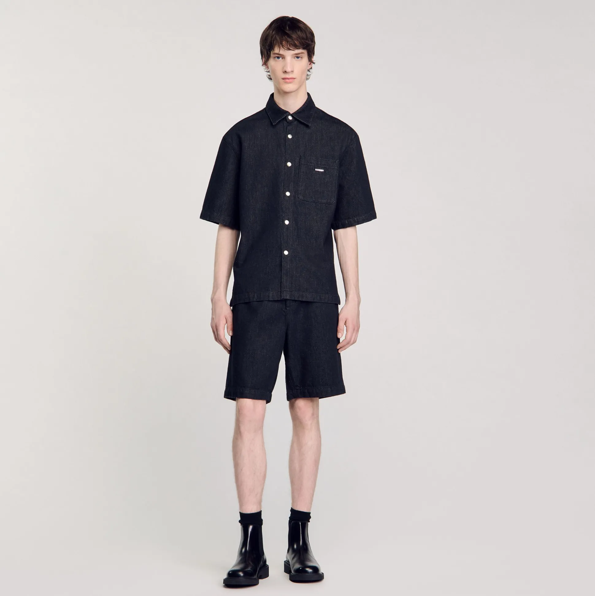 Chemise En Denim Brut