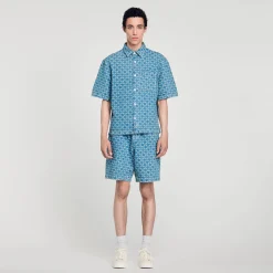 Chemise En Denim Square Cross