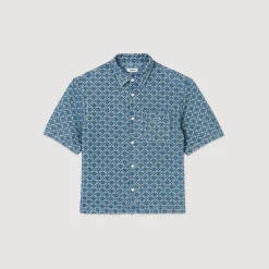 Chemise En Denim Square Cross