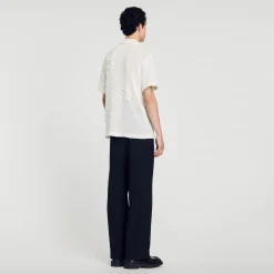 Chemise En Maille à Fleurs