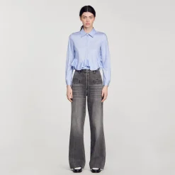 Chemise En Popeline Rayée