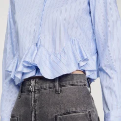 Chemise En Popeline Rayée