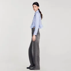 Chemise En Popeline Rayée