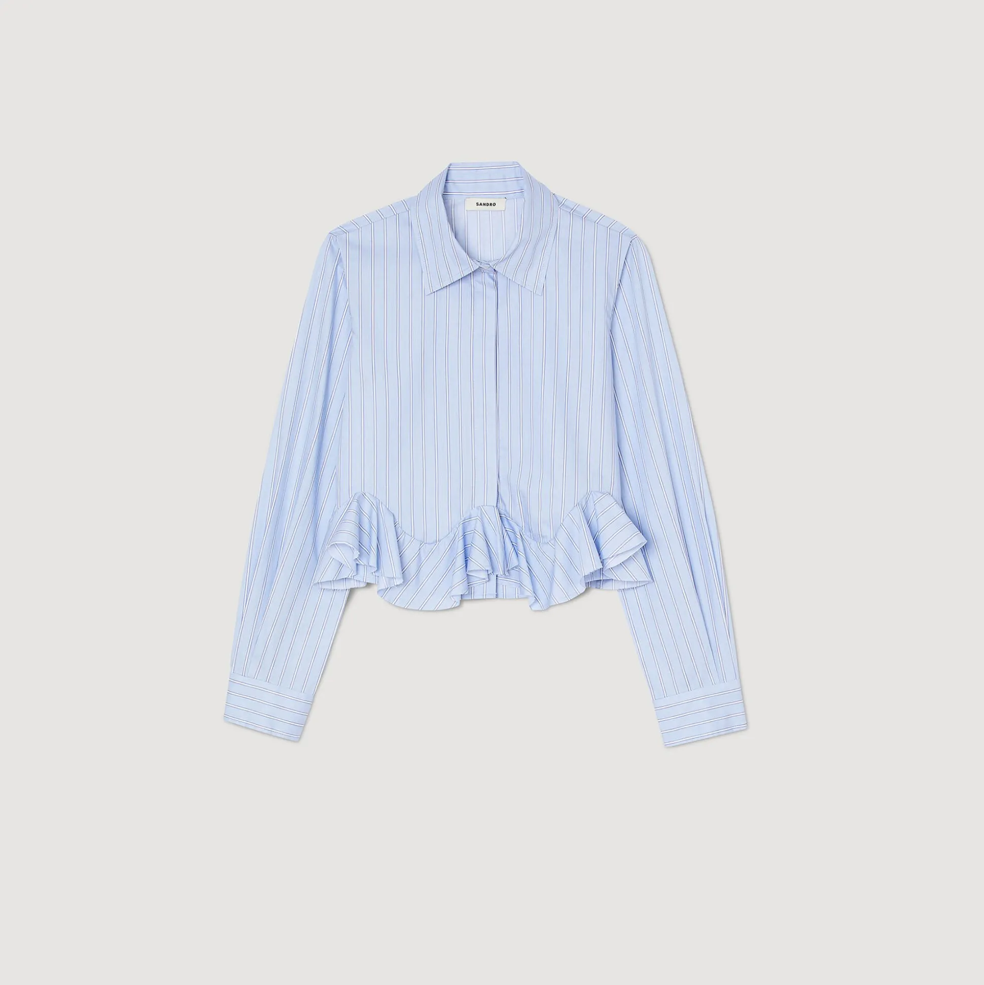 Chemise En Popeline Rayée
