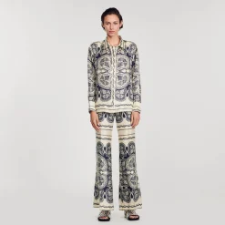 Chemise En Soie Imprimée