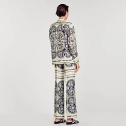 Chemise En Soie Imprimée