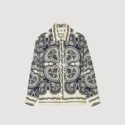 Chemise En Soie Imprimée