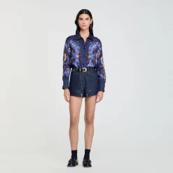 Chemise En Soie Imprimée