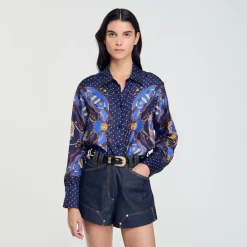 Chemise En Soie Imprimée