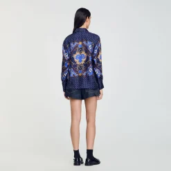 Chemise En Soie Imprimée