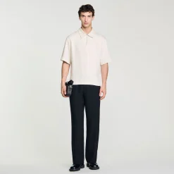 Chemise Fluide à Col Zippé