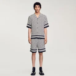 Chemise Manches Courtes Square Cross