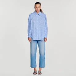 Chemise Oversize à Strass