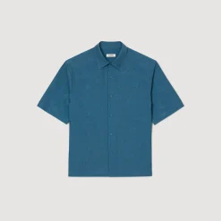 Chemise Oversize Jacquard Fleurs