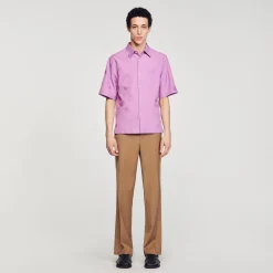 Chemise Oversize Jacquard Fleurs