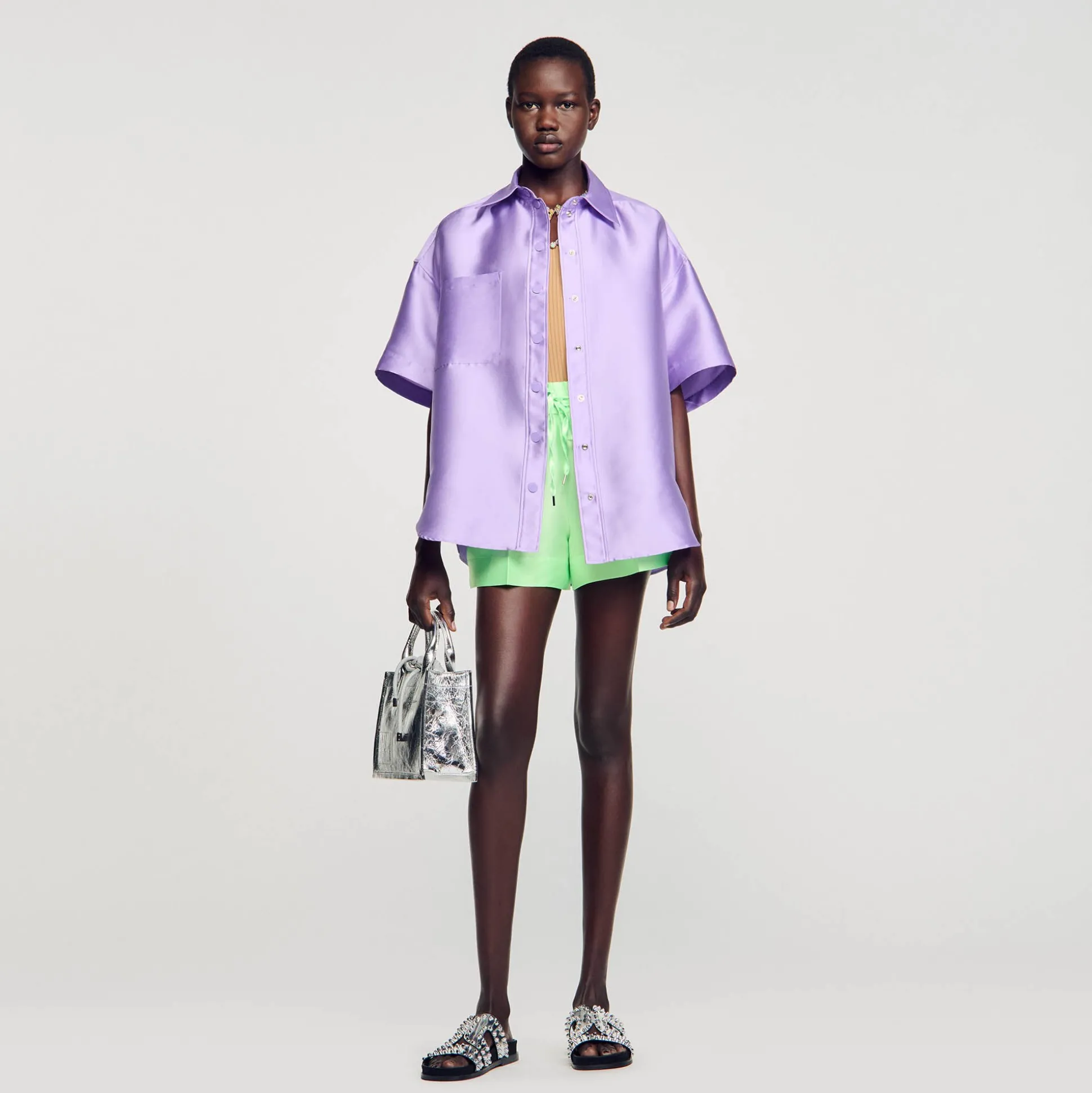 Chemise Oversized Satinée
