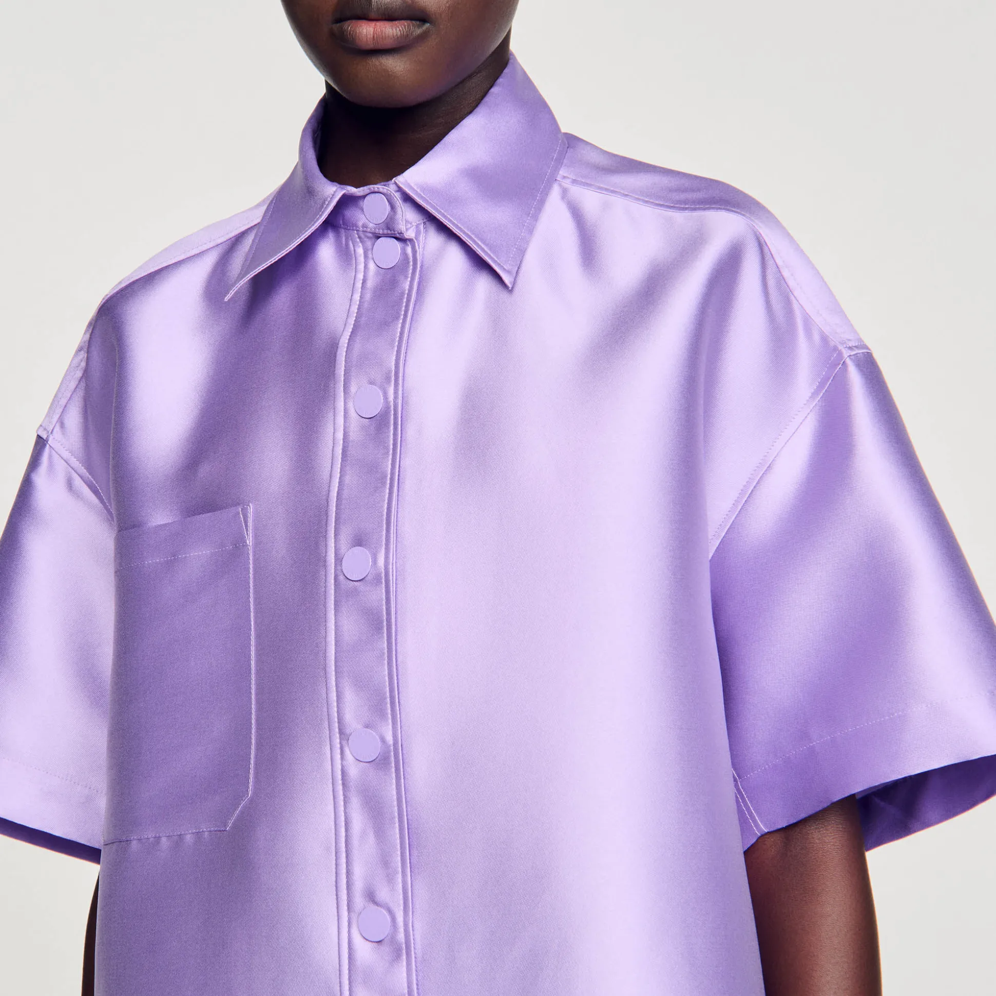 Chemise Oversized Satinée