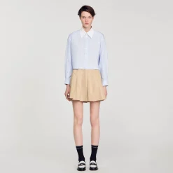 Chemise Rayée à Strass