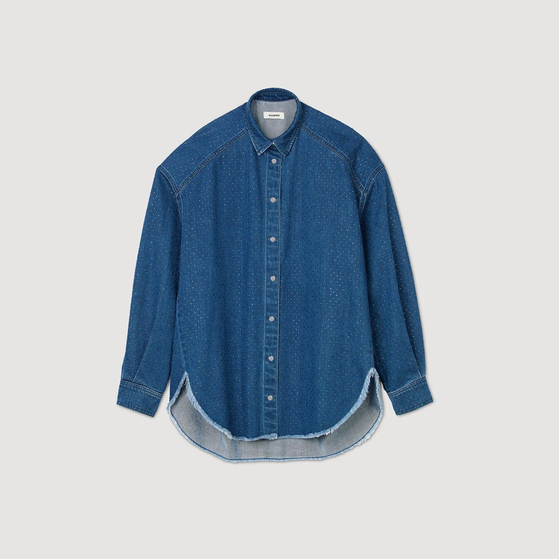 Chemise Strassée En Jean