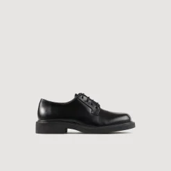 Derbies En Cuir Glacé