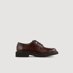Derbies En Cuir Glacé
