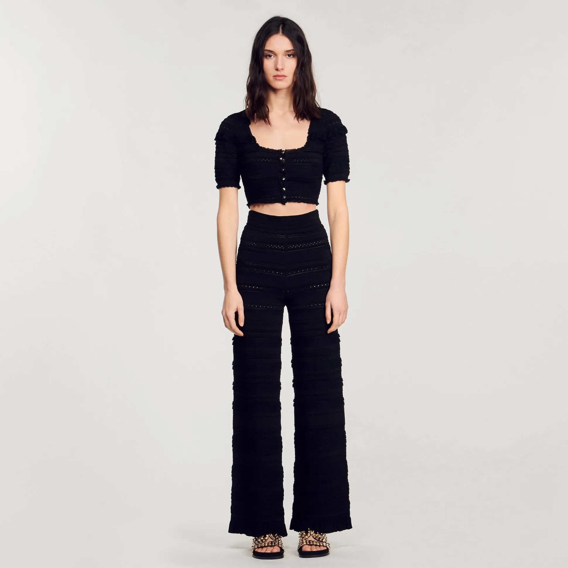 Gilet Court En Maille