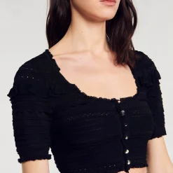Gilet Court En Maille