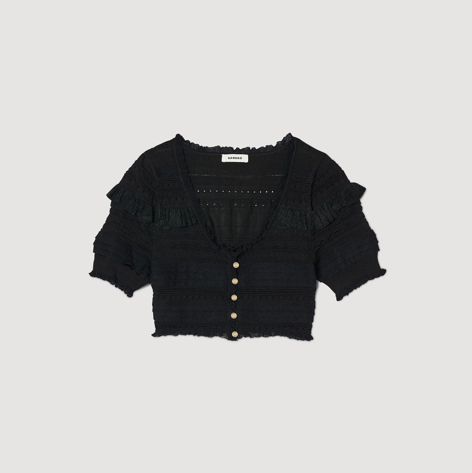 Gilet Court En Maille